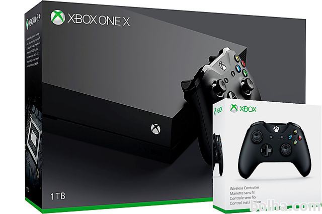 Xbox One X 1TB + 2x kontroler + Game Pass + Xbox Live Gold + bon 50€
