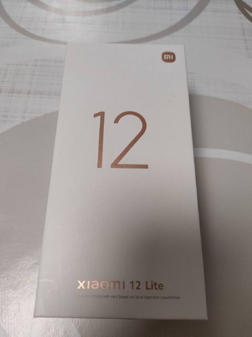 Xiaomi 12 Lite 128GB 5G Black,GARANCIJA Z RAČUNOM