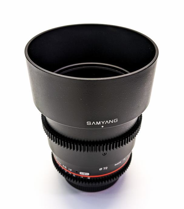 (6434) Objektiv SAMYANG 1.5/85mm Hoya Pro1 za Canon (ODLIČEN!)