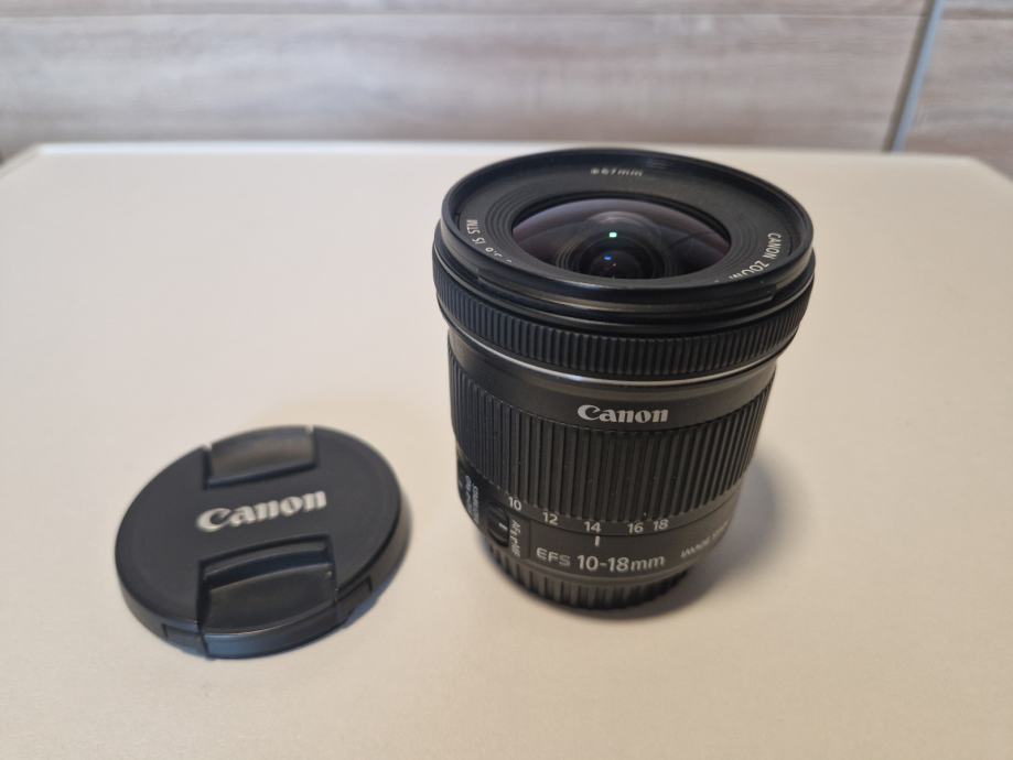 Canon objektiv 10-18mm f/4.5-5.6 IS STM