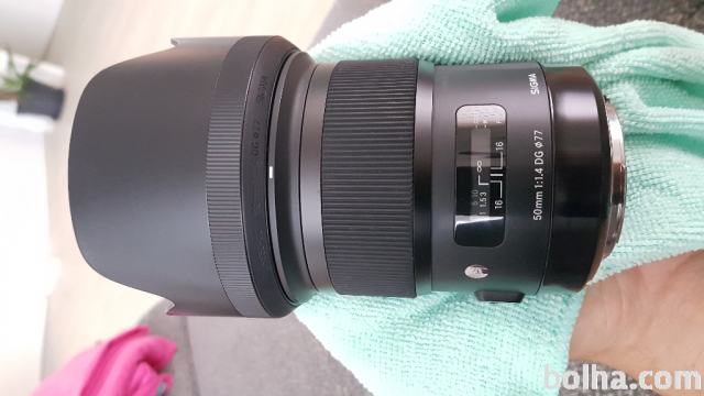 Sigma 50 mm f1.4 DG HSM ART za Canon