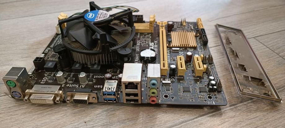 Asus H81M-K (LGA1150)+CPU G3220+cooler+4GB DDR3+io shield