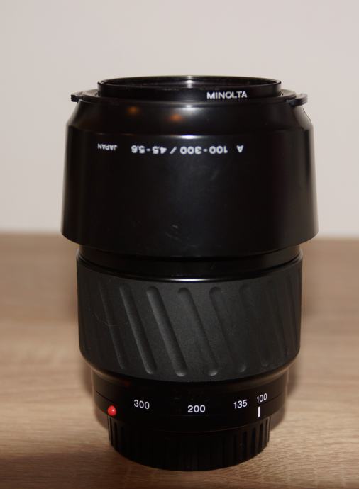 Objectif Minolta AF 100-300 Mm F/4,5-5,6 - Monture Sony A - Zoom Pour Appareils Sony - Occasion En état Correct