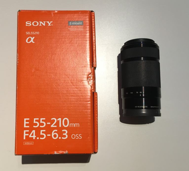 Objectif Sony 55-210mm F/4.5-6.3 OSS E-mount - Boîte Ouverte (jamais Utilisé)