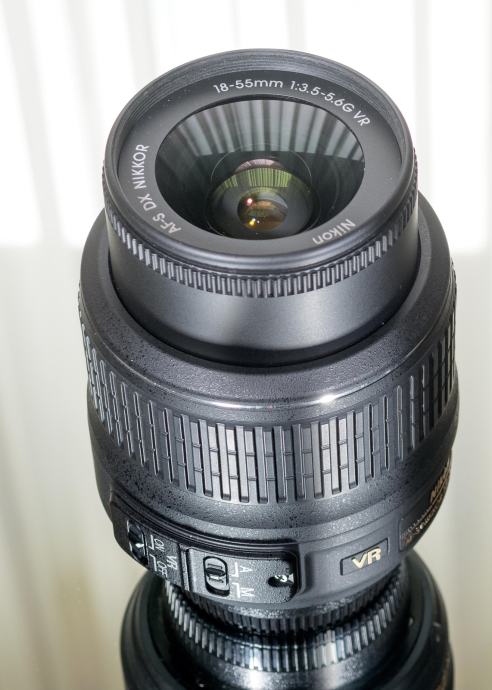 Nikon AF-P DX 18-55mm F/3.5-5.6G VR Lens Kit With Filter & Hood - Like New For D3500, D3400, D5600