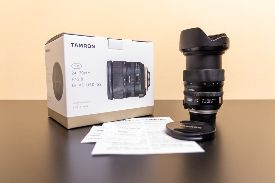 Tamron SP 24-70 mm f/2,8 Di VC USD G2 + zaščitni filter za Nikon