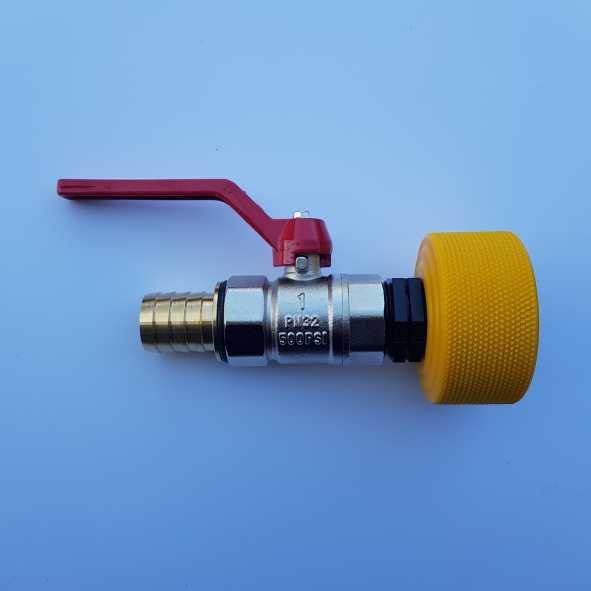 Komplet PRO VENTIL 3/4" ali 1" za IBC cisterno.Reducir(adapter)+ventil