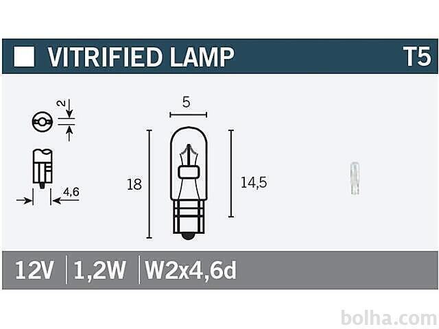 Spahn 10 Lampadine A Incandescenza, 12 V, 0,5 W, W2 X 4,6D, Con Base In Plastica, 12 Volt, 0,5 Watt, Colore Grigio - Foto 12