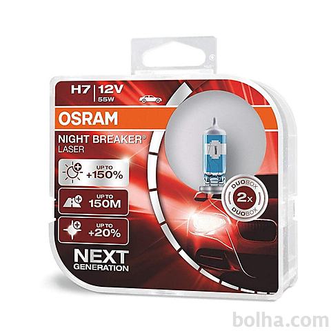 Komplet ?arnic Osram Night Breaker Laser H7 Next gen. 12V 55W