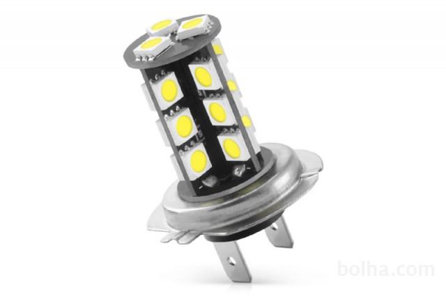 LED sijalka (žarnica) CanBus z uporom, H7, 27 LED, 5050, 12V