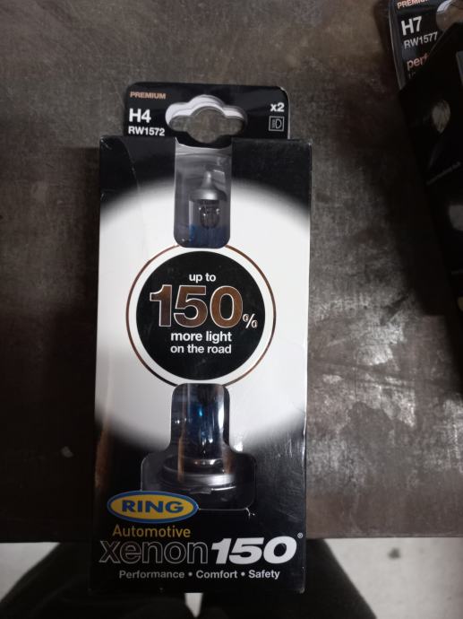 Ring Xenon 150 H4 komplet žarnic