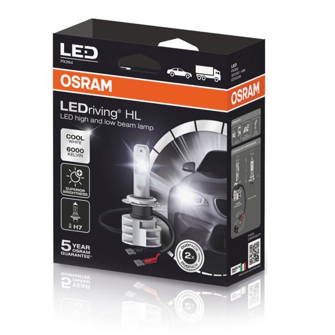 Žarnica Osram LEDriving 12/24V H7 Gen2 2kos