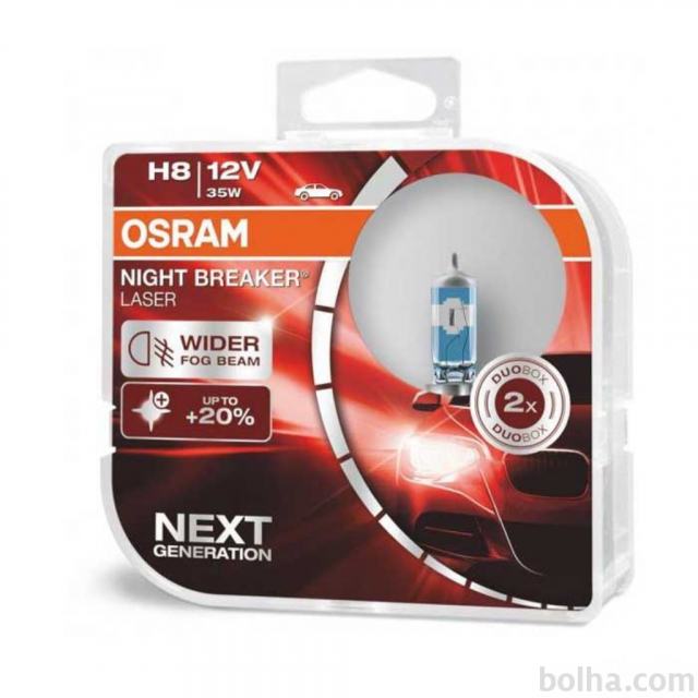 Žarnice H8 OSRAM Night Breaker Laser (Next generation)