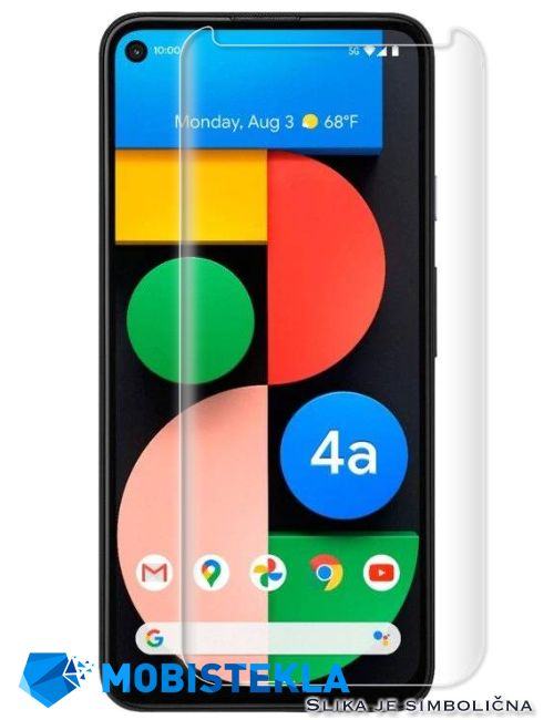 Cover Per Google Pixel 4A Trasparente Con Bordo Morbido TPU - Custodia Silicone Antigraffio Con Design Floreale, Rosa