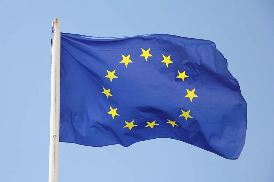 Zastava EU 90 x 150cm iz trpežnega poliestra