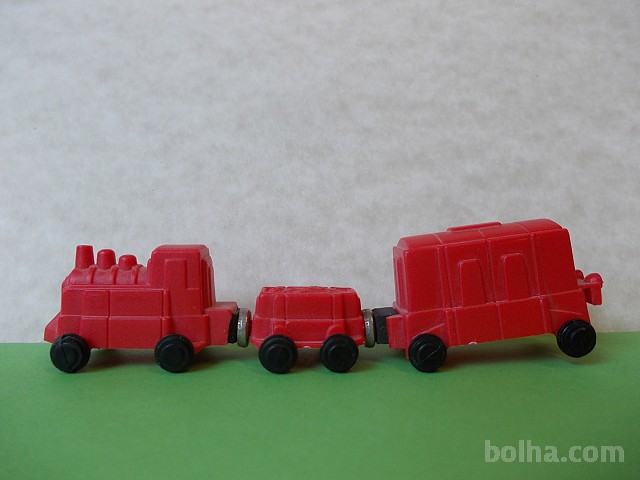 Kinder surprise figurice - vlak magnetni rdeč
