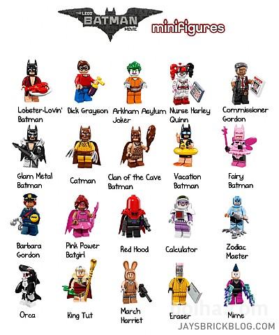 kompletna LEGO minifigures Batman serija