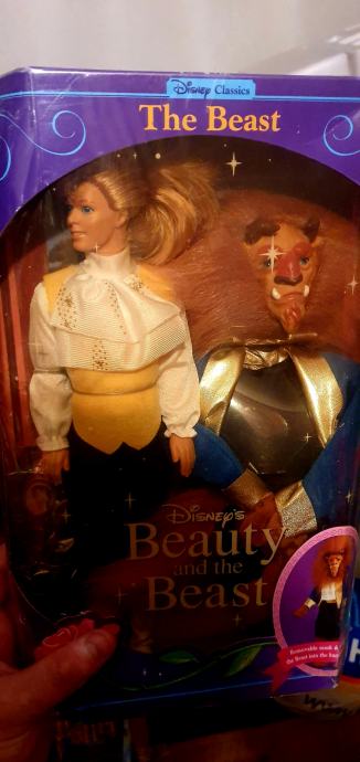 Lepotica in Zver Zver figura Mattel vintage