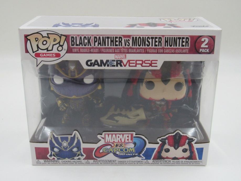 Marvel vs Capcom, black panther & monster hunter - funko pop figurici