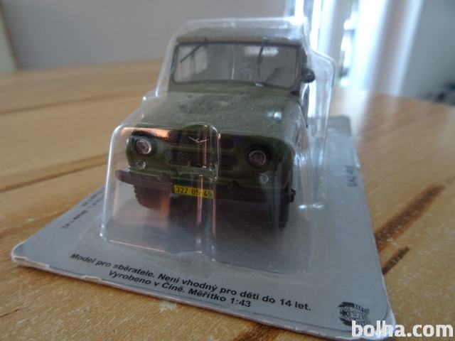 Miniature USSR Plastique SB 1/43 – UAZ 469 Verte – Très Bon état, Sans Boîte