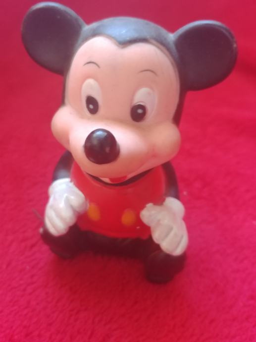 vintage gumijasta igračka Miki miška