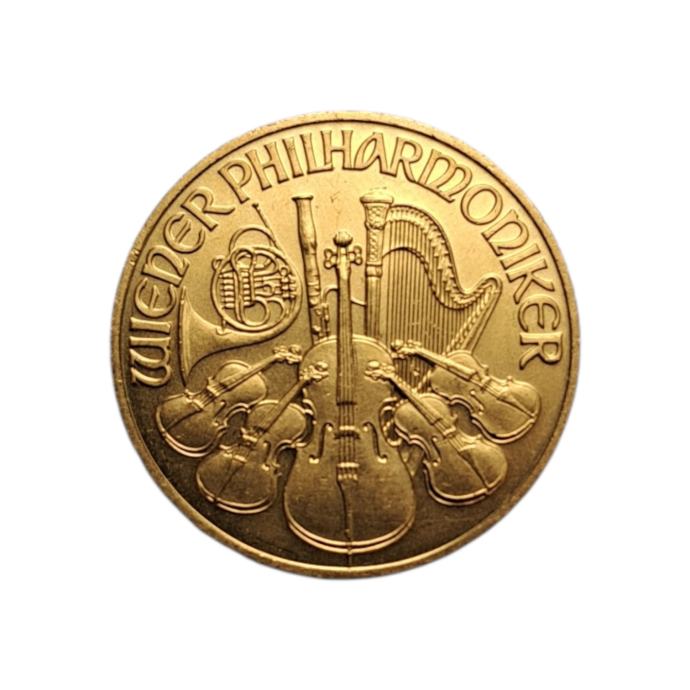 (10944) Zlatnik Wiener Philharmoniker 24K 999.9/1000; masa=15.55g