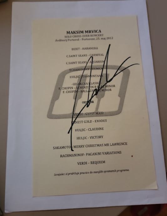 Podpis Maksim Mrvica