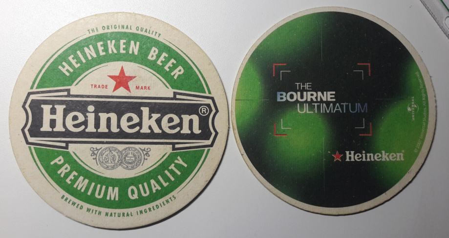 Podstavek za pivo Heineken The Bourne Ultimatum