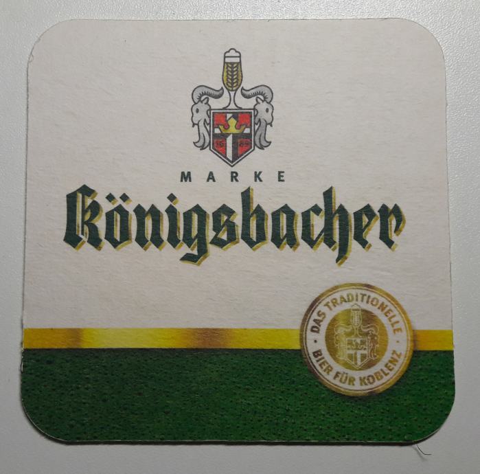 Podstavek za pivo Pivovarna Konigsbacher Nemčija