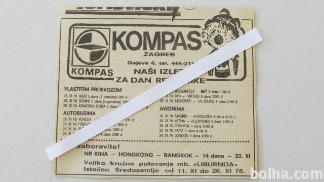 Reklama KOMPAS-Zagreb