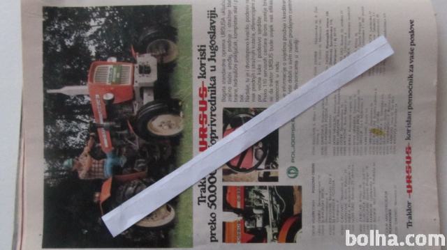 Reklama traktori URSUS-1979.