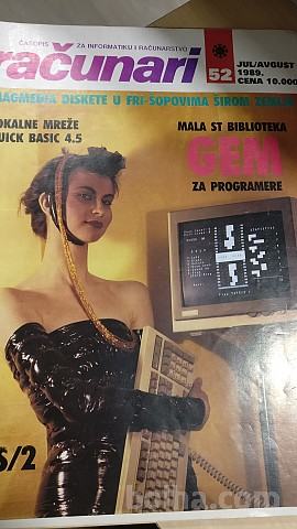 Stara revija RAČUNARI, št. 52, 1989, računalnik, rariteta