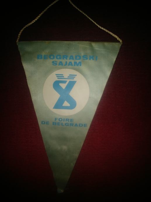 vintage zastavica Beograjski sejem, Jugoslavija