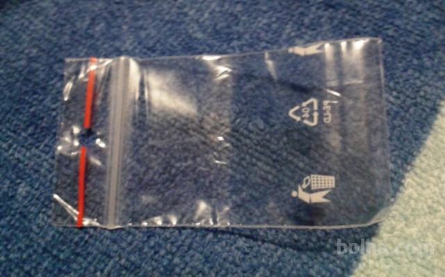 zip vrečke - PVC vrečka z zadrgo 4x6 cm 100kos