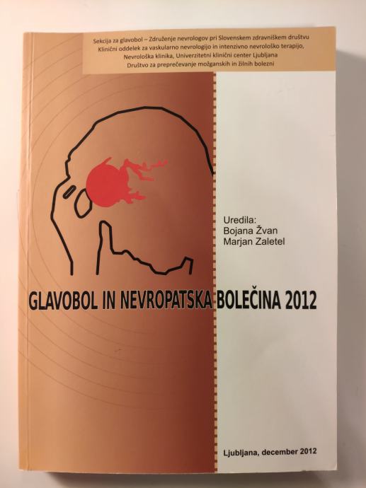 Glavobol in nevropatska bolečina 2012 Bojana Žvan in Bojan Zaletel