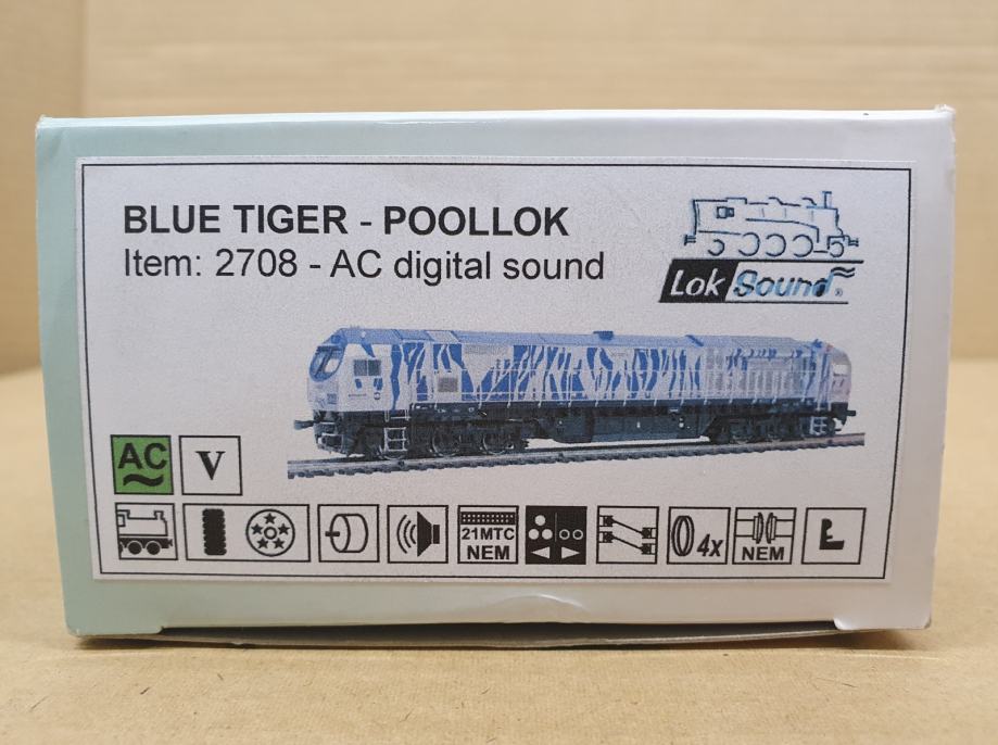 Mehano 53262 BLUE TIGER II HVLE Spur N ohne OVP , läuft (Gebraucht) in