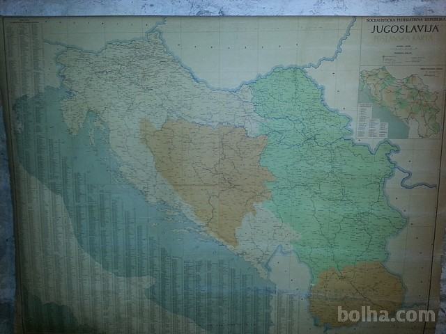 Poštni zemljevid jugoslavije