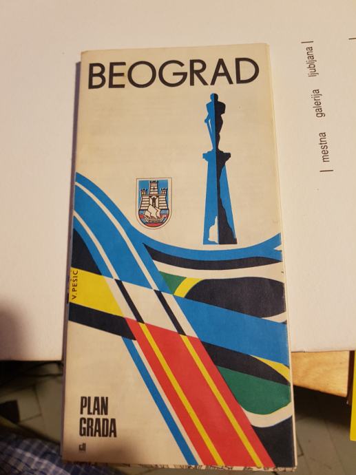 Turistični zemljevid Beograda 1970