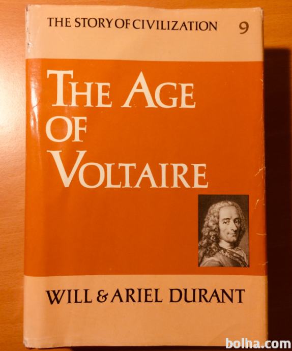 Zgodovinska knjiga The Story of Civilization: The Age of Voltaire