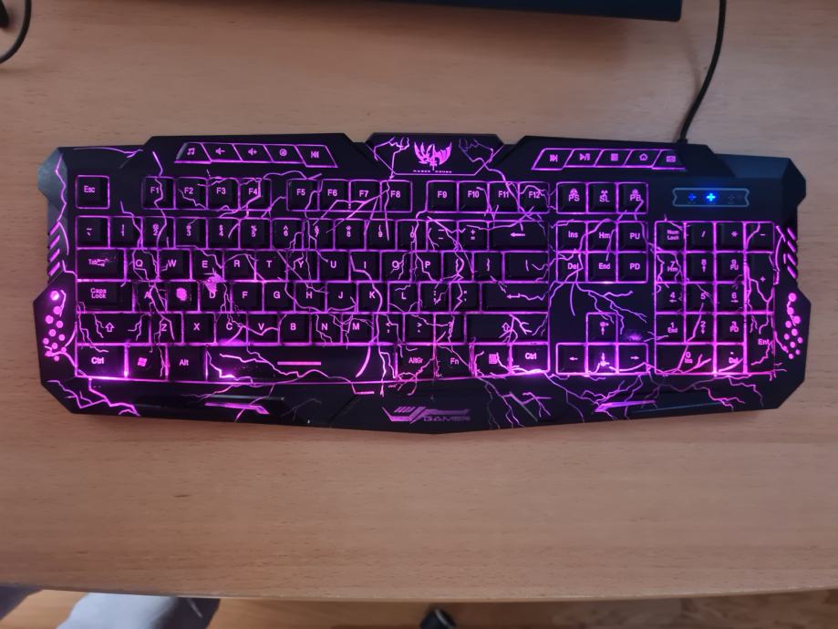 Gaming barvna tipkovnica Magic Wings