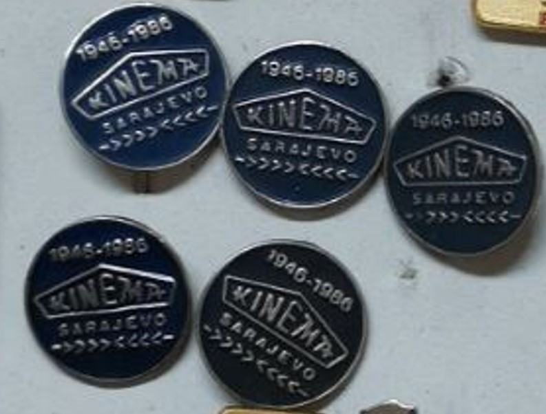 1946 - 1986 KINEMA SARAJEVO - komplet 5 značk naprodaj