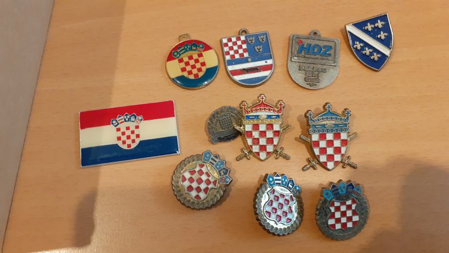 Hrvaške oznake iz vojaških kap tudi šahovnica ki se začne z belo barvo