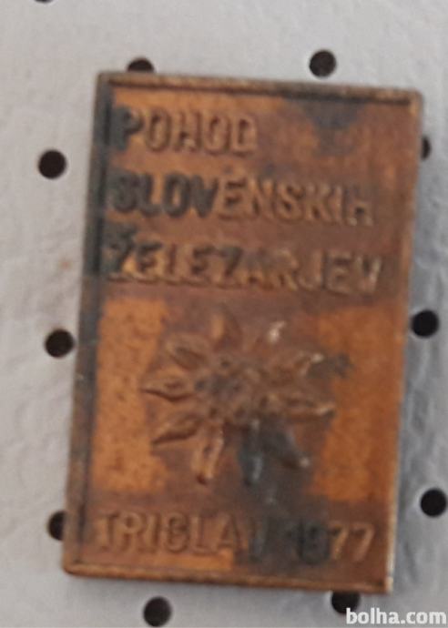 Planinska značka Pohod slovenskih železarjev na Triglav 1977