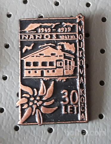 Planinska značka Vojkova koča Nanos 30 let 1949/1979
