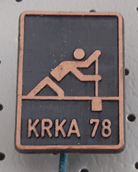 Značka Kajak Kanu klub Krka 1978 spust po Krki
