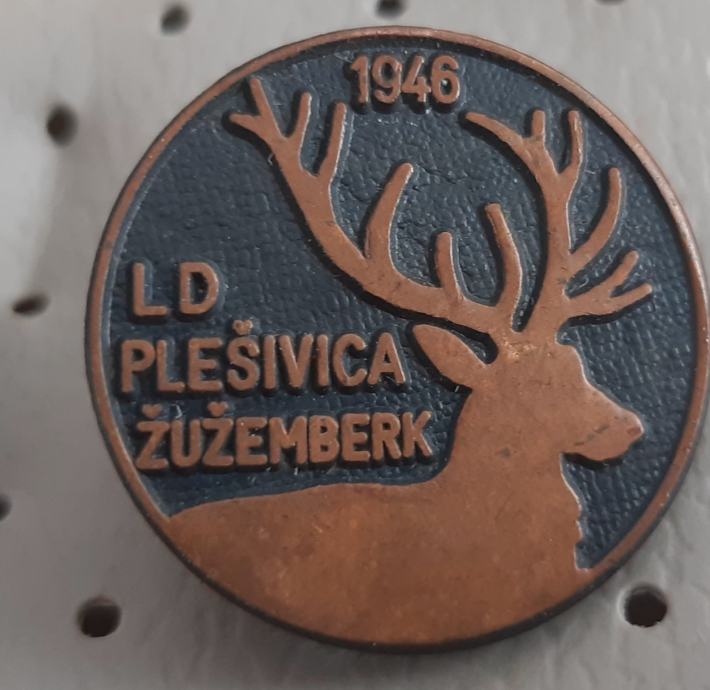 Značka Lovska družina LD Plešivica Žužemberk 1946