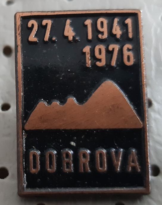 Značka NOB Dobrova 27.4.1941/1976