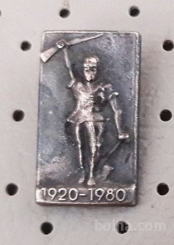 Značka NOB Partizan 1920/1980