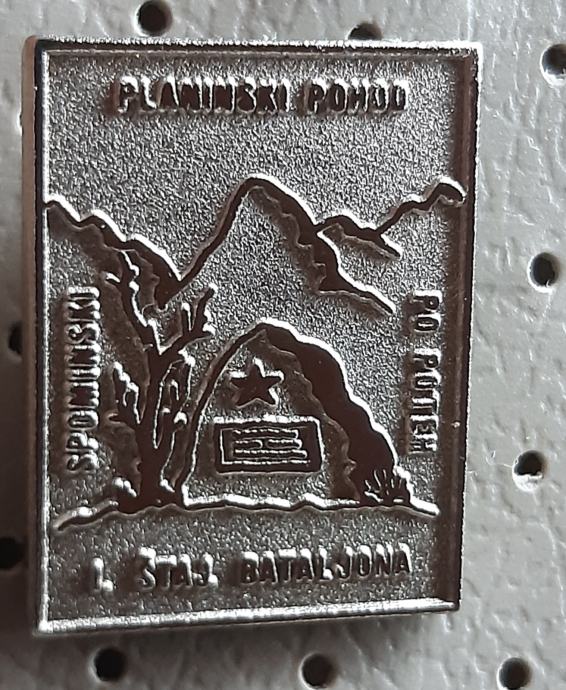 Značka NOB Spominski planinski pohod po poteh 1. Štajerskega bataljona