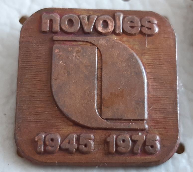 Značka NOVOLES Novo mesto 1945/1975